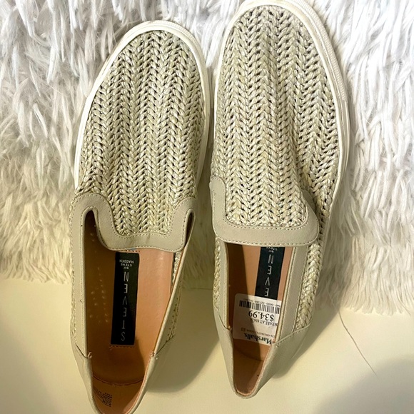Steve Madden Beige Slip-On Sneakers - Picture 2 of 4